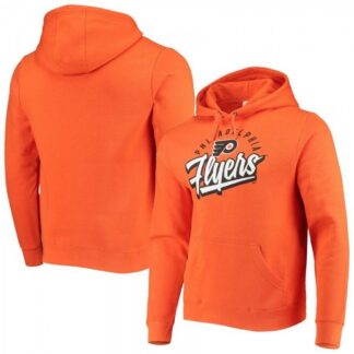 Men's Fanatics Branded Orange Philadelphia Flyers Script Wordmark Hoodie