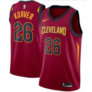 prime‑ Men's Cleveland Cavaliers #26 Kyle Korver Red Icon Edition Swingman Stitched Jersey ‑uniform