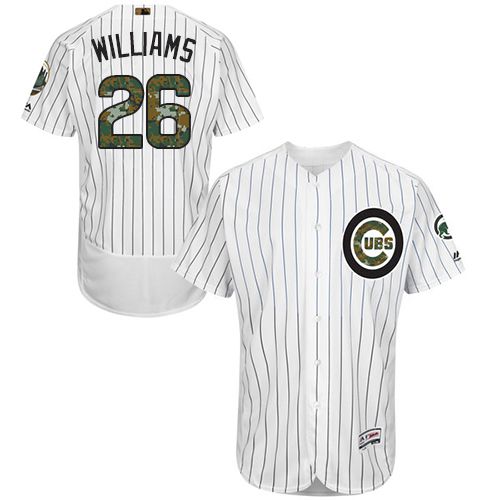 Chicago Cubs #26 Billy Williams White(Blue Strip) Flexbase Collection 2016 Memorial Day Stitched Baseball Jersey Jiasu