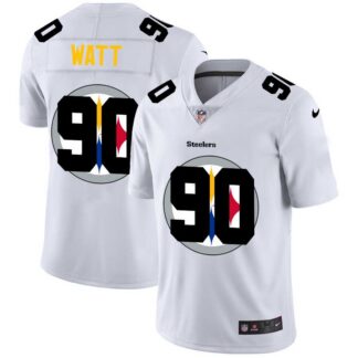 Nike Steelers 90 T.J. Watt White Shadow Logo Limited Jersey Yhua