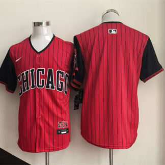 Men's Chicago White Sox Blank Red_Black 2025 City Connect Limited Stitched Baseball Jersey