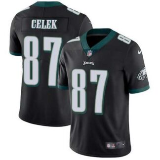 Nike Philadelphia Eagles #87 Brent Celek Black Alternate NFL Vapor Untouchable Limited Jersey