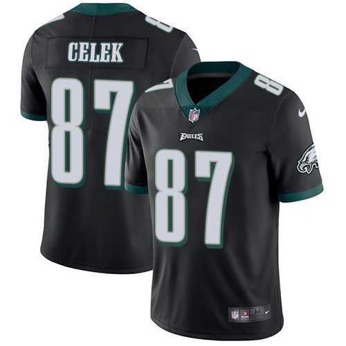 Nike Philadelphia Eagles #87 Brent Celek Black Alternate NFL Vapor Untouchable Limited Jersey