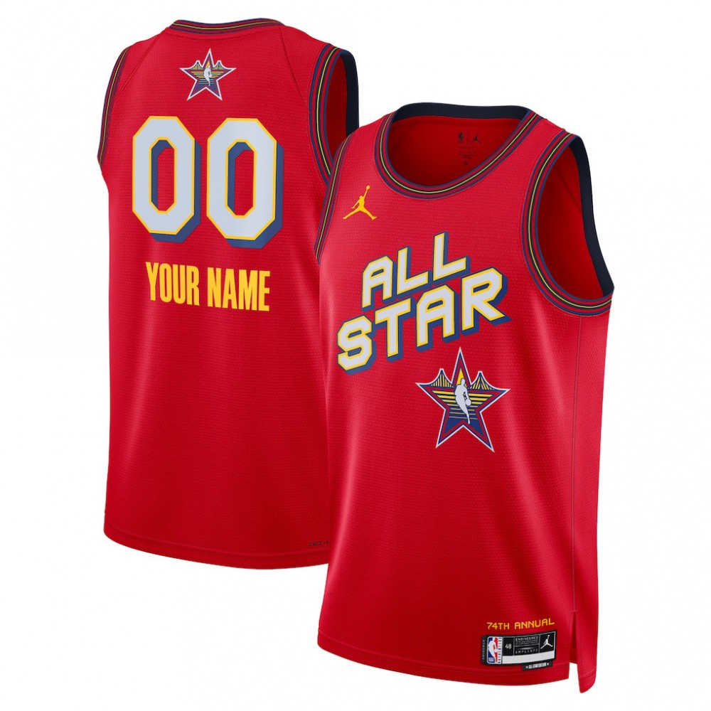 Jordan Brand Unisex Red 2025 NBA All-Star Game Swingman Custom Jersey
