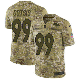 Nike Denver Broncos #99 Adam Gotsis Camo Men’s Stitched NFL Limited 2018 Salute To Service Jersey