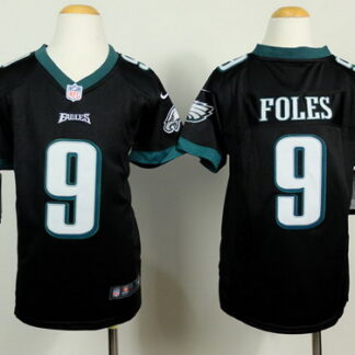 Nike Philadelphia Eagles #9 Nick Foles Black Game Kids Jersey