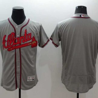 Atlanta Braves Blank Gray 2016 Flexbase Collection Stitched Jersey