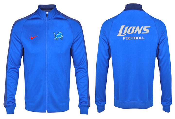 NFL Detroit Lions Team Logo 2015 Men Football Jacket (9)