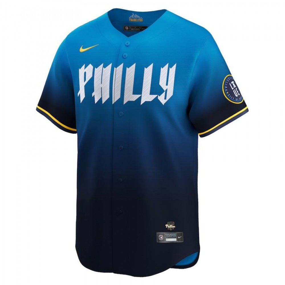 J.T. Realmuto Philadelphia Phillies Nike 2024 City Connect Limited Player Jersey - Blue - Image 2