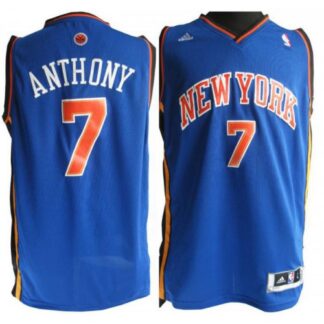 Revolution 30 New York Knicks 7 Anthony Blue Swingman Jersey Cheap