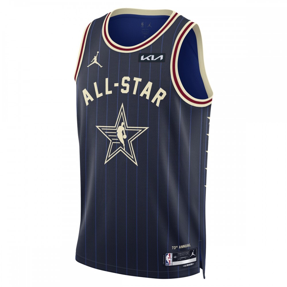 Jalen Brunson Jordan Brand Unisex 2024 NBA All-Star Game Swingman Jersey - Navy - Image 2