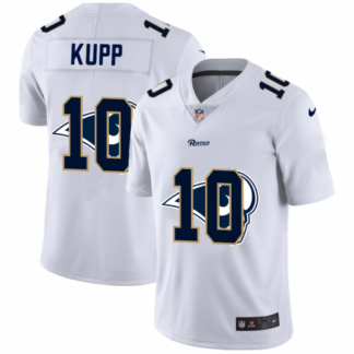 Los Angeles Rams #10 Cooper Kupp White Men’s Nike Team Logo Dual Overlap Limited NFL Jersey