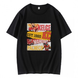 Lets Go Chiefs Kelce Mahomes Pacheco Est 1960 KC T-Shirt