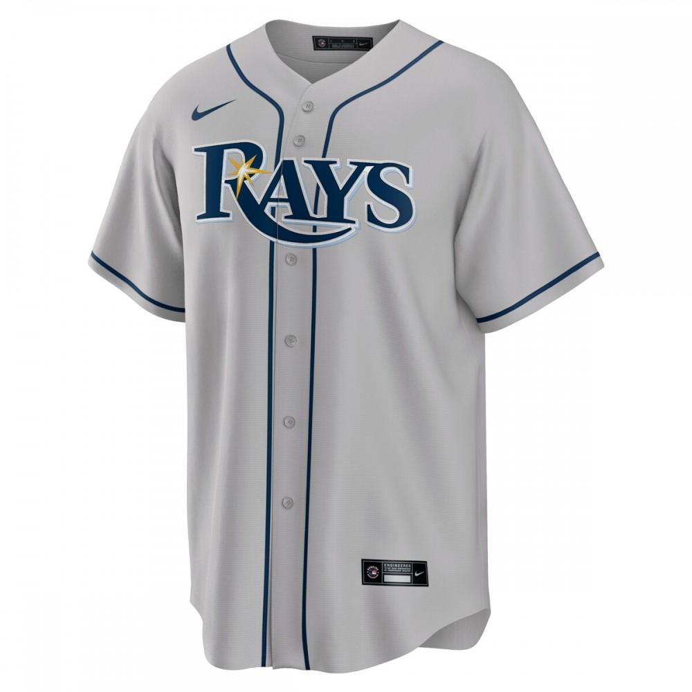 Tampa Bay Rays Nike Road Replica Team Jersey - Gray - Image 2