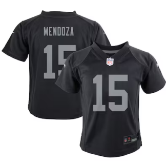 Toddlers Las Vegas Raiders #15 Fernando Mendoza Black 2026 Vapor Limited Stitched Jersey
