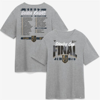 Men's Vegas Golden Knights eather Gray 2026 Stanley Cup Final Roster T-Shirt