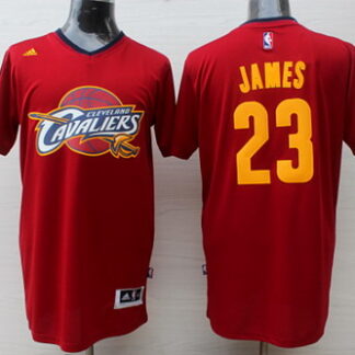 Cleveland Cavaliers #23 LeBron James Revolution 30 Swingman 2014 New Red Short-Sleeved Jersey