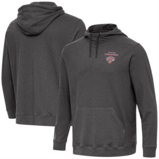 Men's New York Knicks Antigua Black 2026 Finals Champions Cloud Hoodie