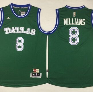 Men's Dallas Mavericks #8 Deron Williams Revolution 30 Swingman 2015-16 Green Jersey
