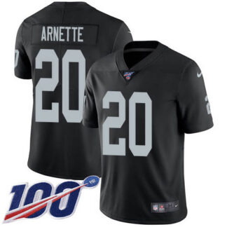 Nike Las Vegas Raiders #20 Damon Arnette Black Team Color Men’s Stitched NFL 100th Season Vapor Untouchable Limited...
