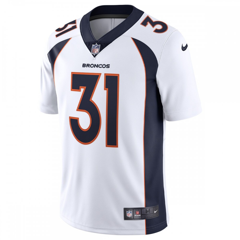 Justin Simmons Denver Broncos Nike Vapor Limited Jersey - White - Image 2