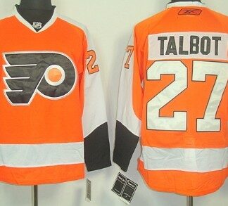 Philadelphia Flyers #27 Maxime Talbot Orange Jerseys