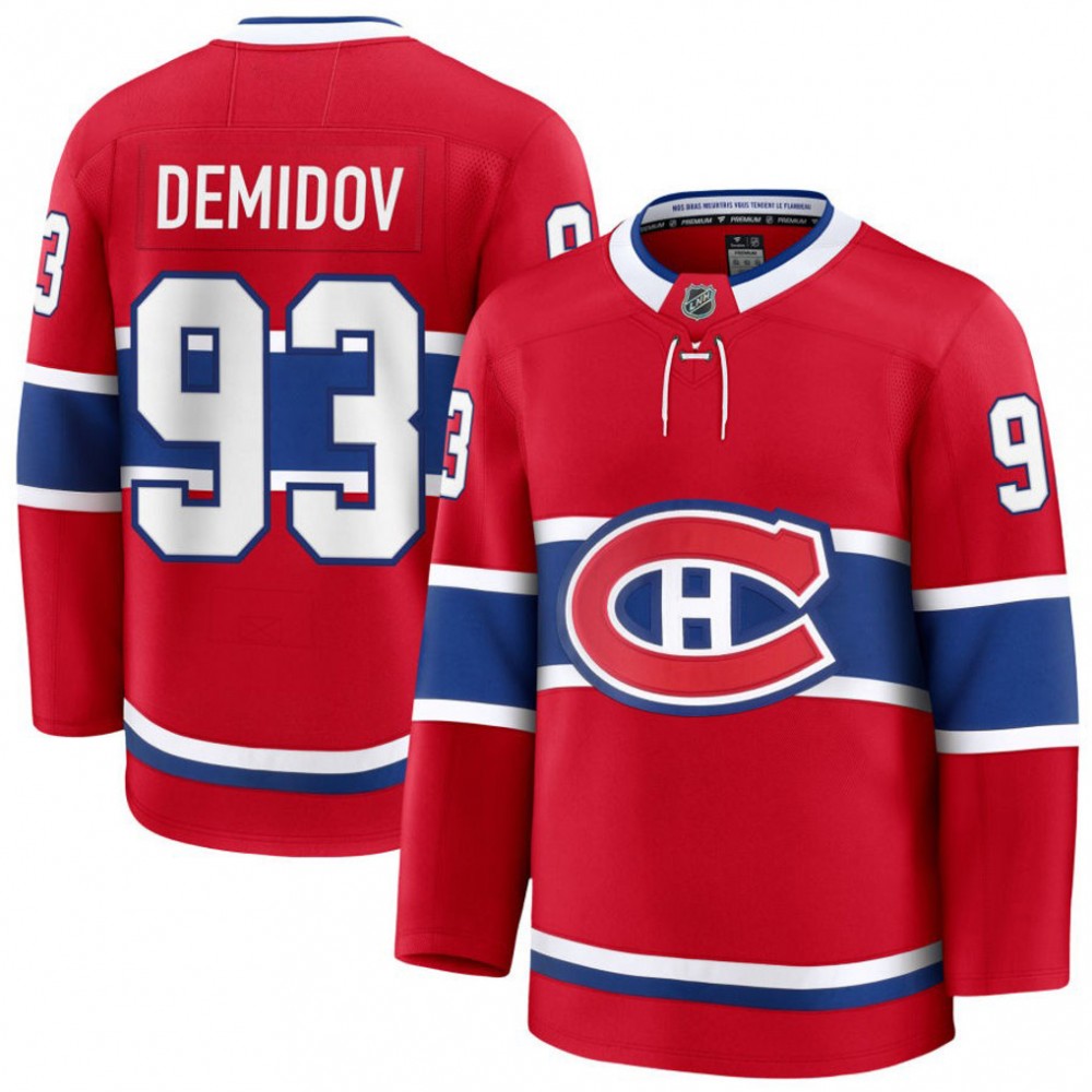 Ivan Demidov Montreal Canadiens Home Premium Jersey - Red