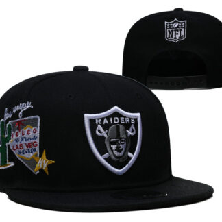 Raiders Team Logo Black Adjustable Hat YD