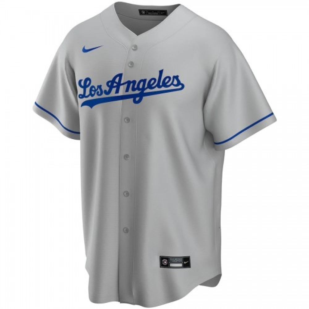 Men's Los Angeles Dodgers Nike Gray Road 2020 Jersey - Image 2