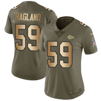 Nike Kansas City Chiefs #59 Reggie Ragland Olive/Gold Women’s Stitched NFL Limited 2017 Salute to Service Jersey