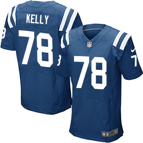 Nike Indianapolis Colts #78 Ryan Kelly Royal Blue Team Color Men’s Stitched NFL Elite Jersey