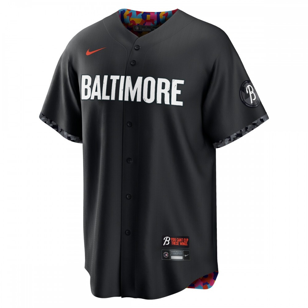 Ryan Mountcastle Baltimore Orioles Nike 2023 City Connect Replica Player Jersey - Black - Image 2
