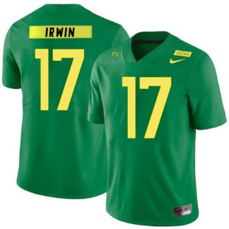 Oregon Ducks 17 Mike Irwin Apple Green Nike College Football Jersey Dzhi
