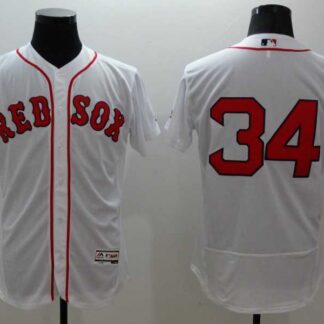 Boston Red Sox #34 David Ortiz White 2016 Flexbase Authentic Collection Stitched Jersey
