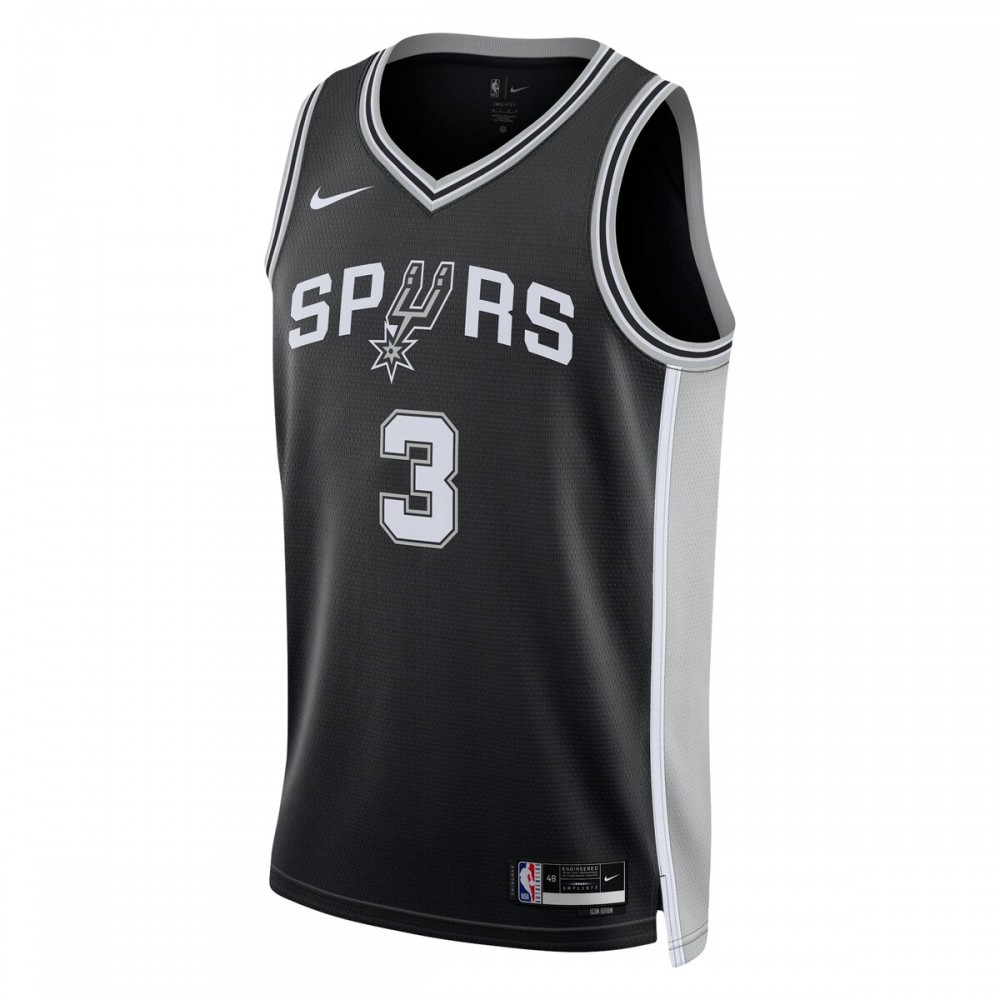 Keldon Johnson San Antonio Spurs Nike Unisex Swingman Jersey - Icon Edition - Black - Image 2