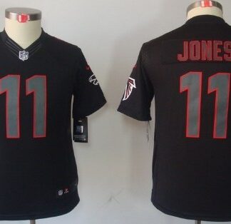 Nike Atlanta Falcons #11 Julio Jones Black Impact Limited Kids Jersey