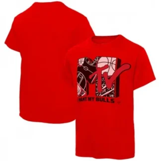 Men's Chicago Bulls Red Basketball T-Shirt JCF8