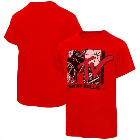 Men's Chicago Bulls Red Basketball T-Shirt JCF8