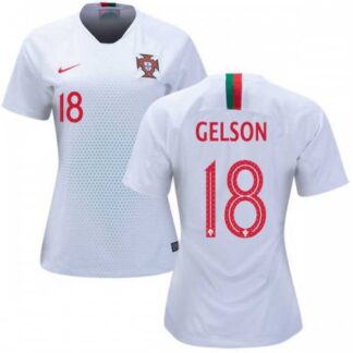 Women’s Portugal #18 Gelson Away Soccer Country Jersey