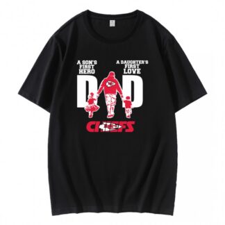 Kansas City Chiefs First Love First Hero Dad T-Shirt