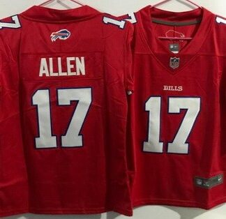 Youth Buffalo Bills #17 Josh Allen Limited Red Vapor Stitched Jersey