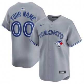 Toronto Blue Jays Nike Road Limited Custom Jersey - Gray