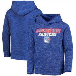MEN Blue New York Rangers Logo Scuba Pullover Hoodie