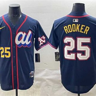 Men's American League #25 Brent Rooker Navy 2025 All-Star Edition Limited Stitched Jersey