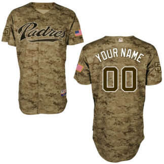 Customized San Diego Padres MLB Jersey-Men's Stitched Camo Baseball Jersey