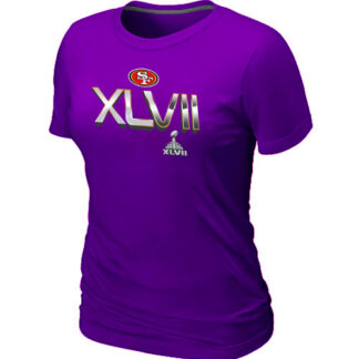 San Francisco 49ers Super Bowl XLVII On Our Way Purple Women's T-Shirt