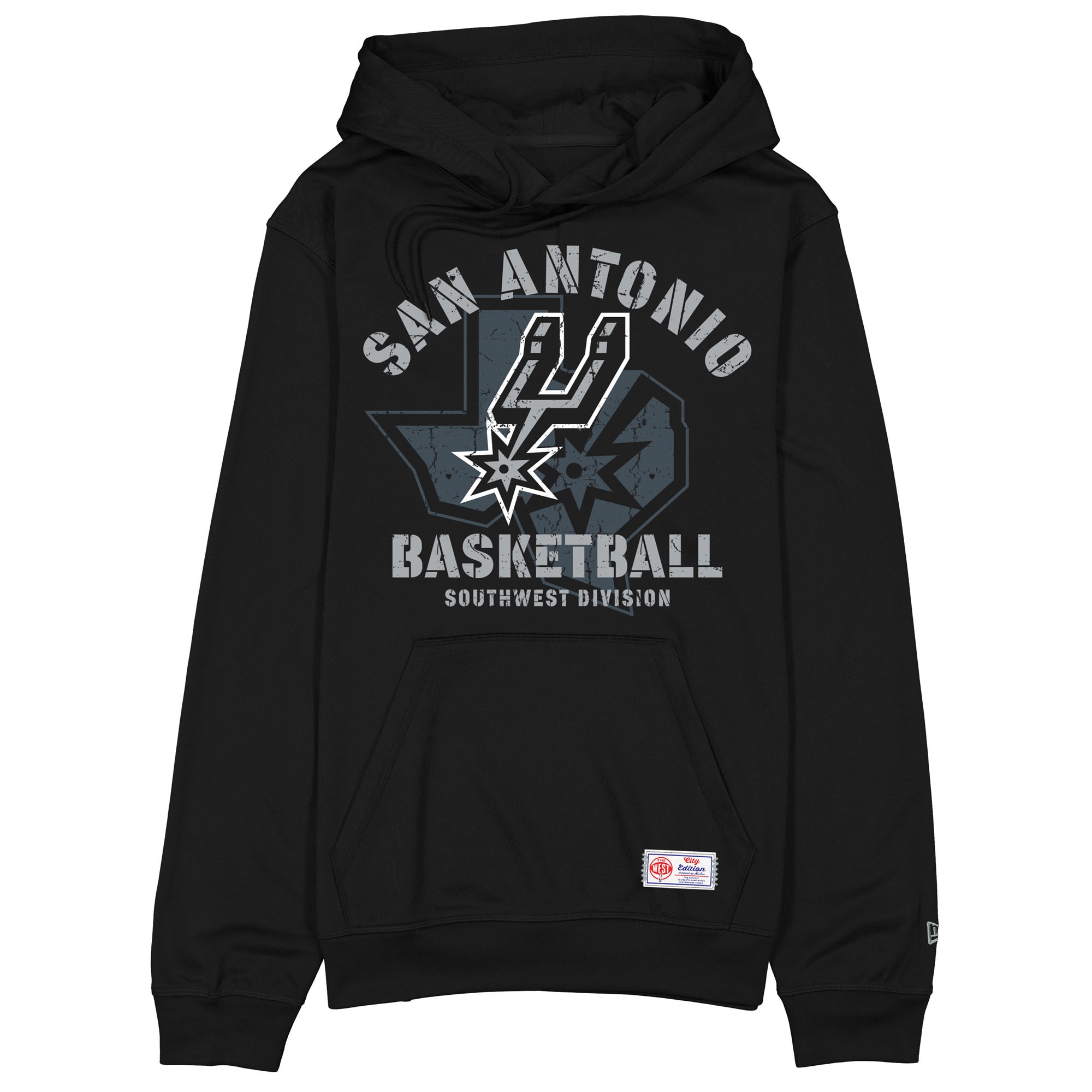 San Antonio Spurs New Era 2025/26 City Edition Fleece Hoodie – Black