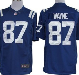 Nike Limited Indianapolis Colts #87 Reggie Wayne Blue Jerseys