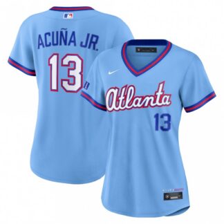 Ronald Acuña Jr. Atlanta Braves Nike Women's 2026 City Connect Stadium Jersey - Powder Blue