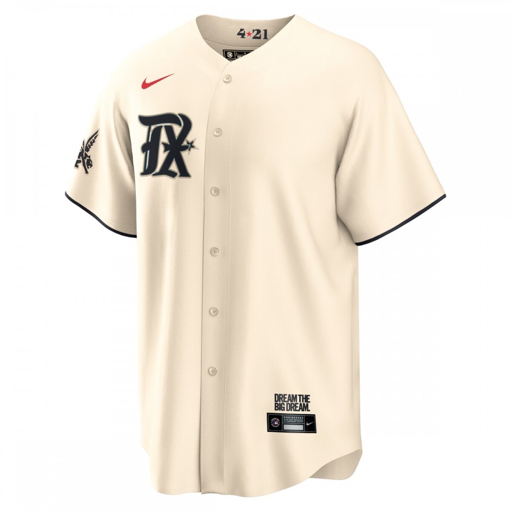 Nolan Ryan Texas Rangers Nike 2023 City Connect Replica Player Jersey - Cream - Image 2